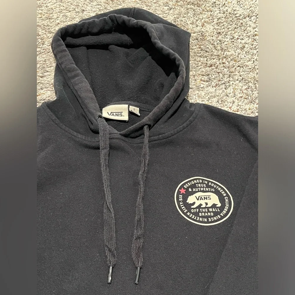 Vans Black Hoodie with Gold Logo - Picture 3 of 6